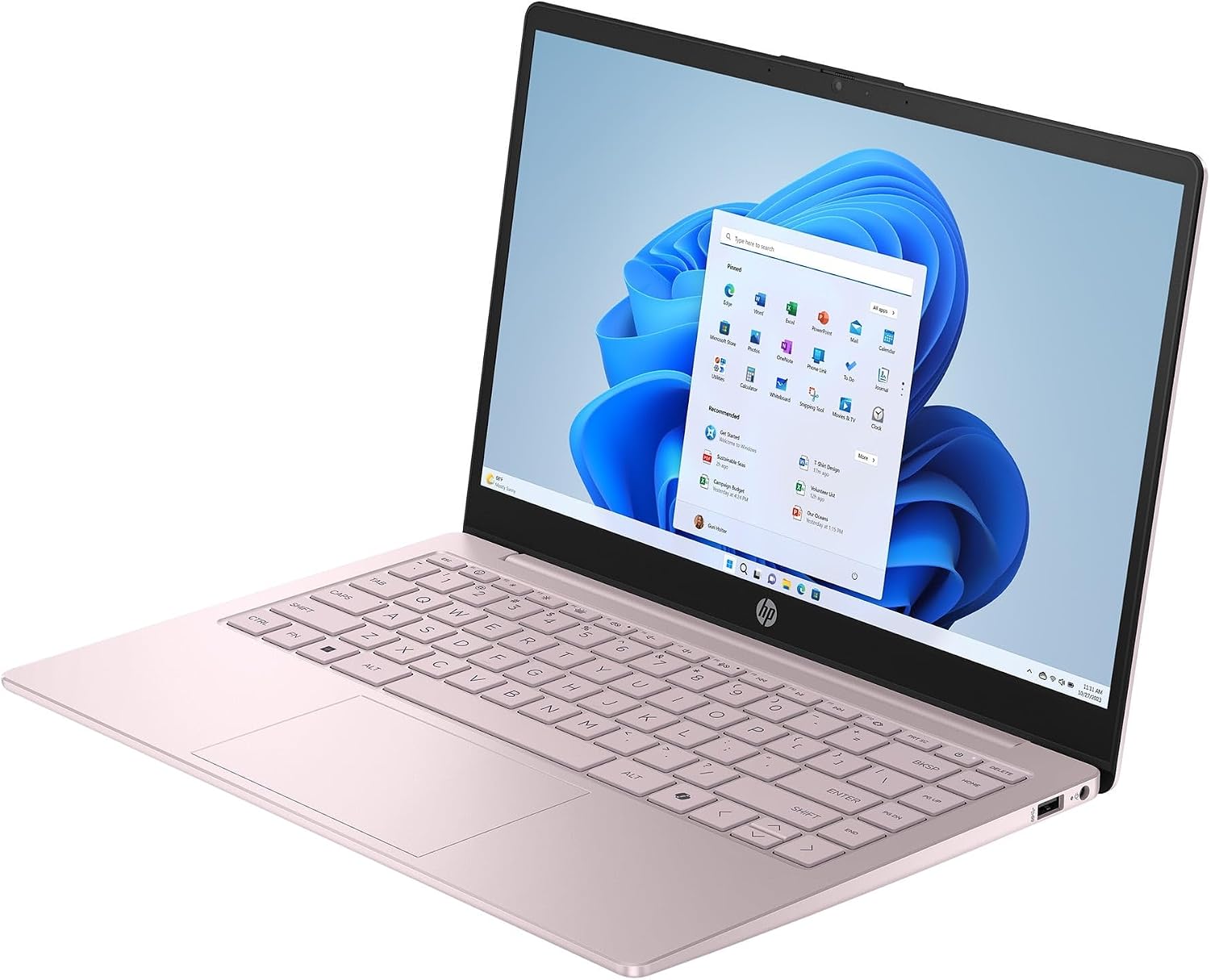 HP 14-EP200 2025 Laptop, 4-Core Intel Processor N150, 14' WXGA HD Display, Intel Graphics, 16GB DDR4 512GB SSD, Wi-Fi 6, Win10 Home