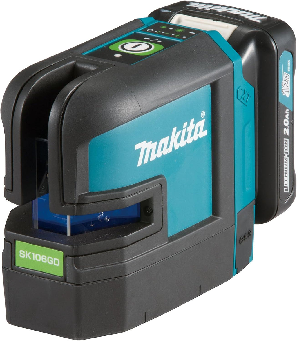 Makita SK106GDZ 12V CXT Self-Level Cross-Line/4 Pt. Green Laser