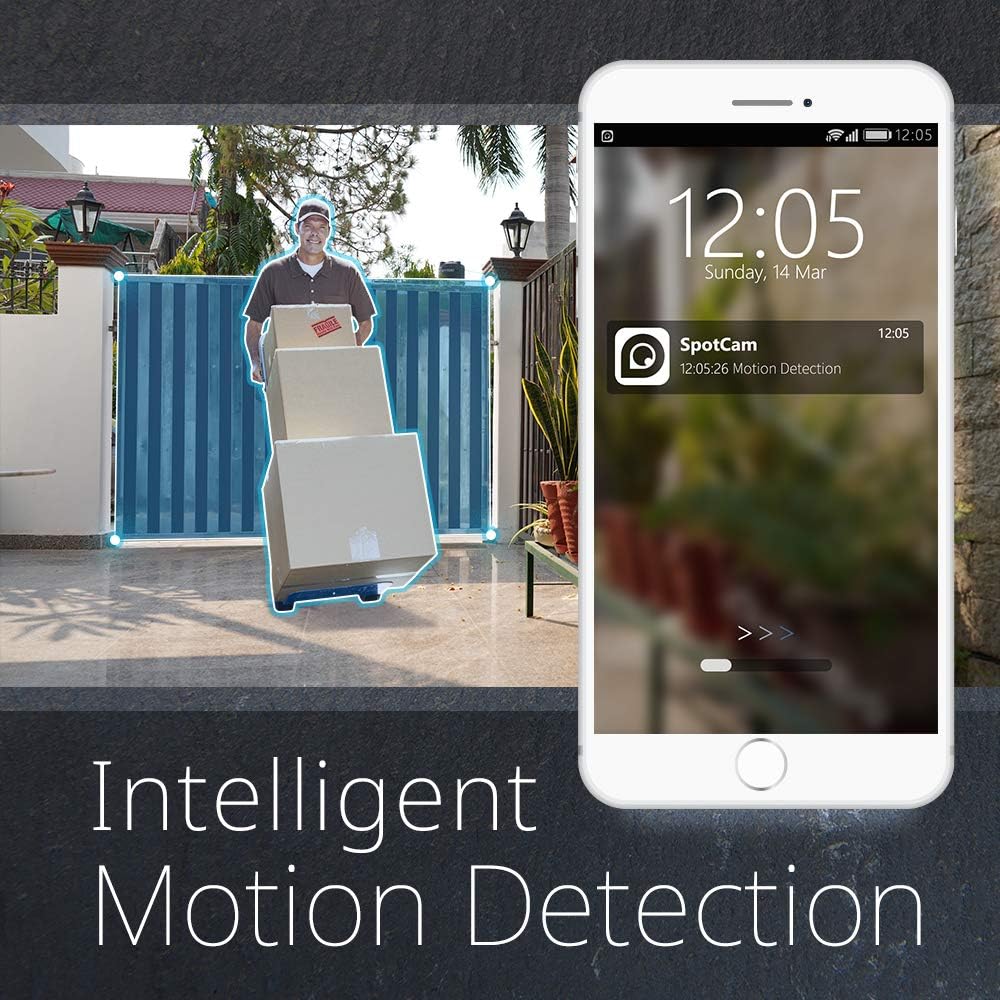 SpotCam Video Doorbell 2, Bluetooth and Wi-Fi Setup, Rechargeable Battery/AC/DC Powered, FHD 1080P, Two Way Audio, 180 Degree View Angle, Motion Detection, Digital Output,
