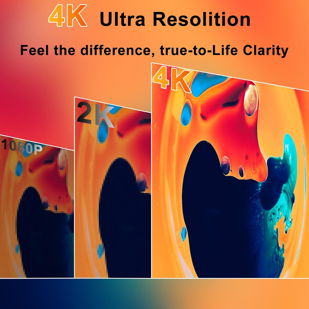 4K Portable Monitor, 15.6 Inch Screen Extender 3240×2160 UHD, 500 Nits 100% sRGB with 45° Adjustable Stand, HDMI & USB-C Computer Display for Travel Monitor Laptop & PC Mac Phone PS4 PS5 Switch