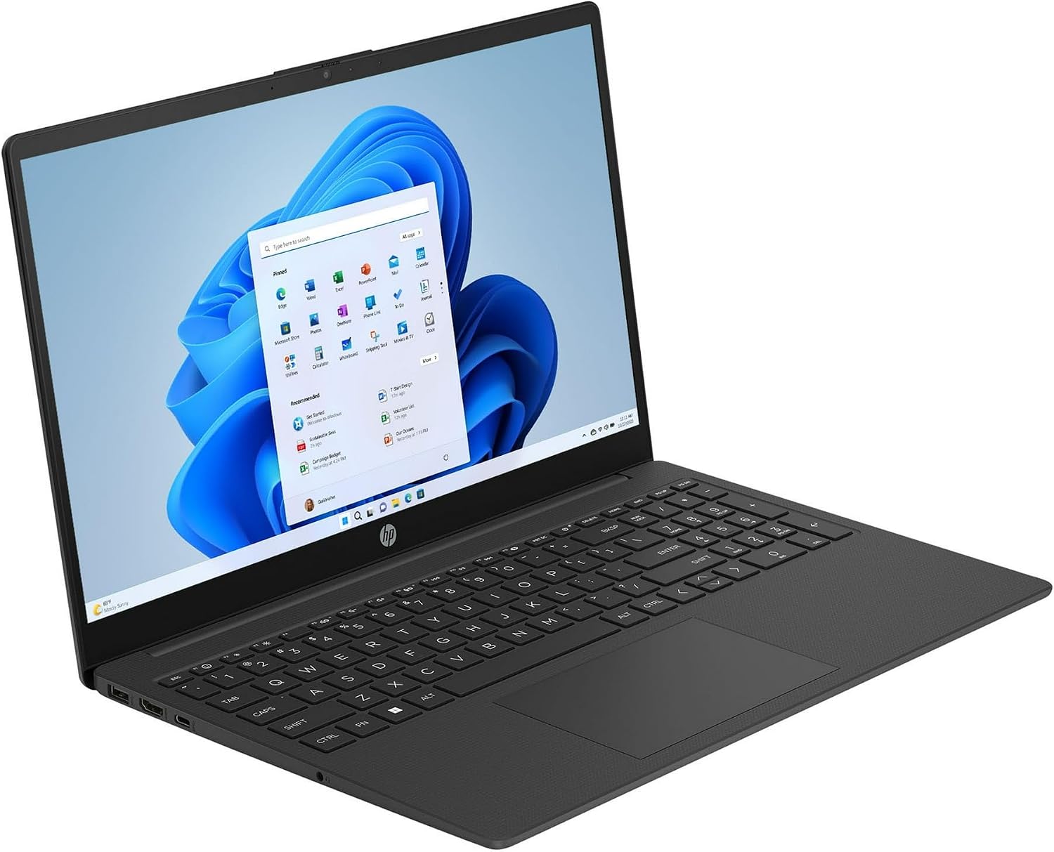 HP 15.6' HD Display Laptop | Intel Processor N200 | Intel UHD Graphics | Microsoft 365 Included | Black| 4GB RAM | 128GB SSD | Windows 11 S | Bundle with Wireless Mouse