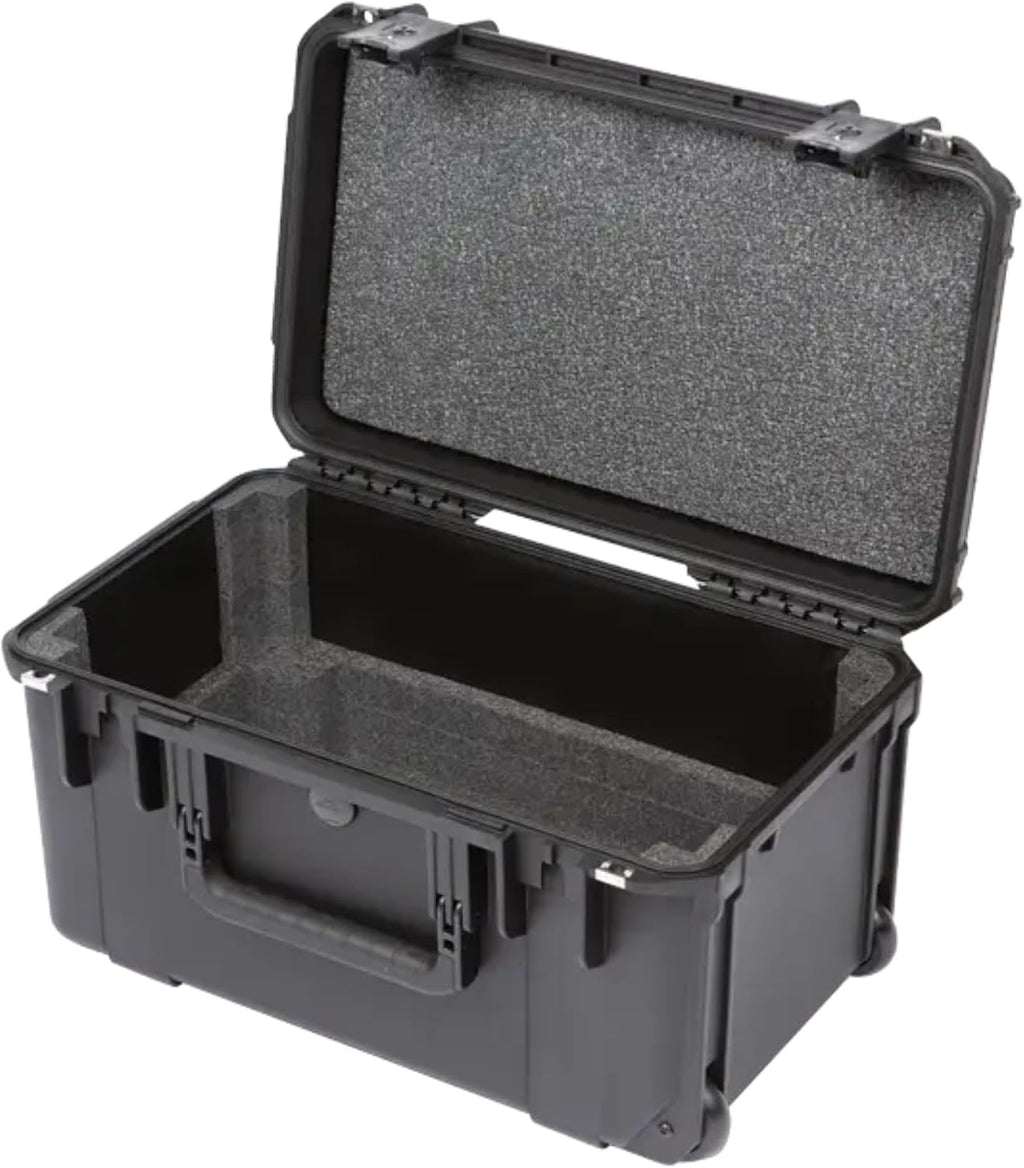 SKB iSeries 3U Shallow Fly Rack, Waterproof Polypropylene Hard Case with Durable Latches for Travel and Storage, Ideal for Musicians, 9 Inch, Black