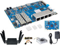 Banana Pi BPI-R4 WiFi 7 Wireless Dual-Band WiFi Router Board OpenWRT, with MediaTek MT7988A (Filogic 880) SoC, Support 2X 10GbE SFP and 4X GbE Gigabit Ethernet for NAS Smart Home Gateway (Bundle3)