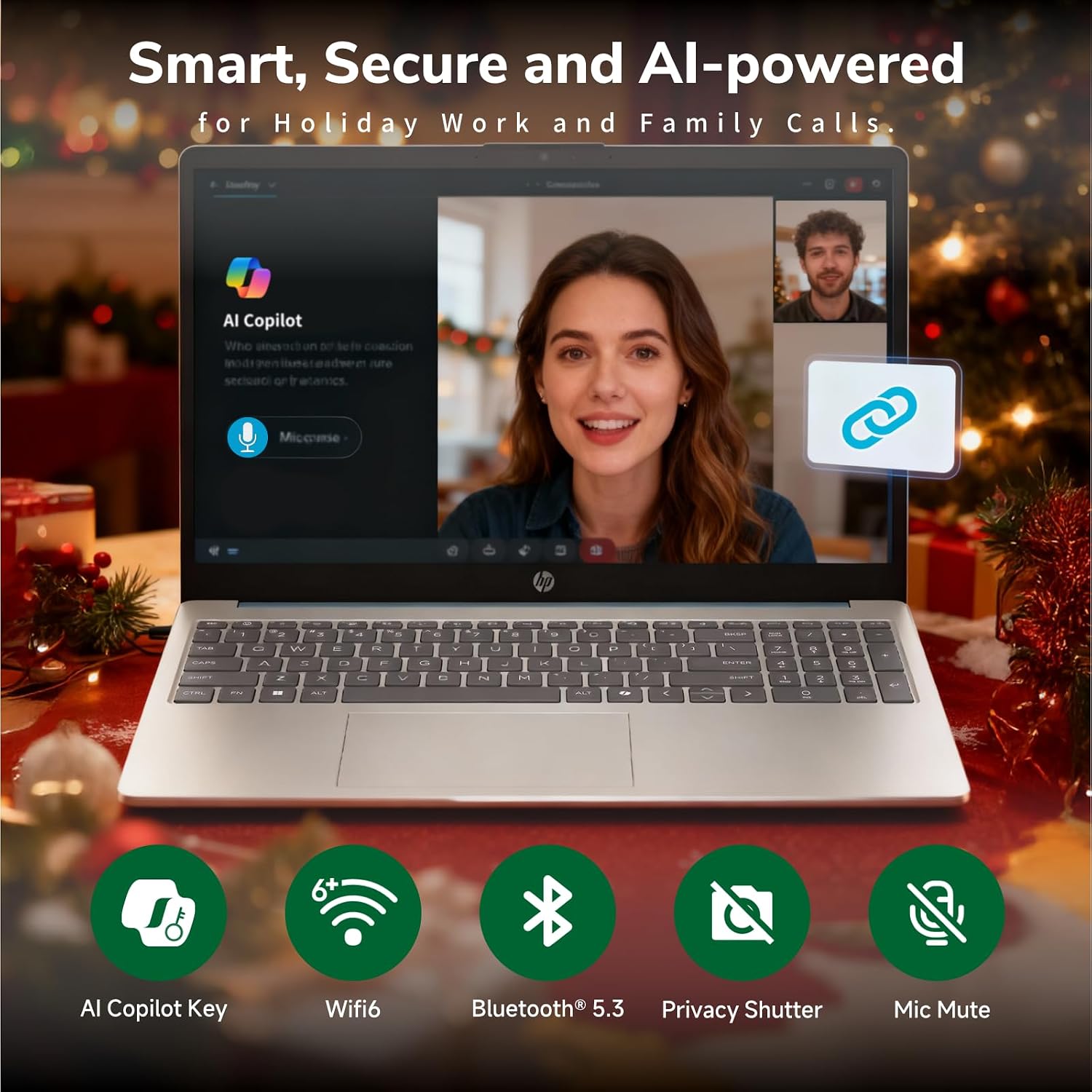 HP 15.6 Touchscreen Laptop Computer - Windows 11Pro, AI Copilot, 16GB RAM + 512GB SSD, 15.6'' FHD Anti-Glare Touchscreen (1920 x 1080), Intel 8 Core i3-N305, Intel UHD Graphics, WiFi-6, Moonlight Blue