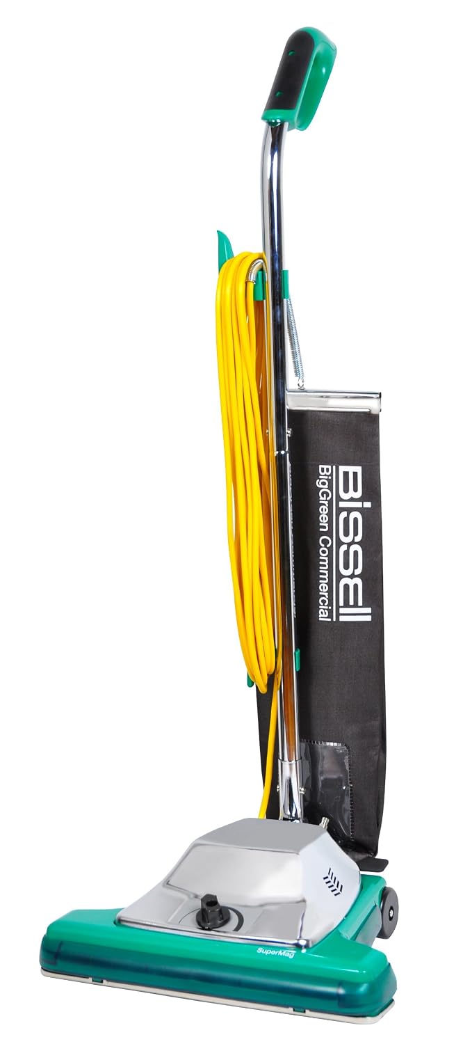 Bissell BigGreen Commercial BG102 ProShake Comfort Grip Handle Upright Vacuum with Magnet, 870W, 16' Vacuum Width
