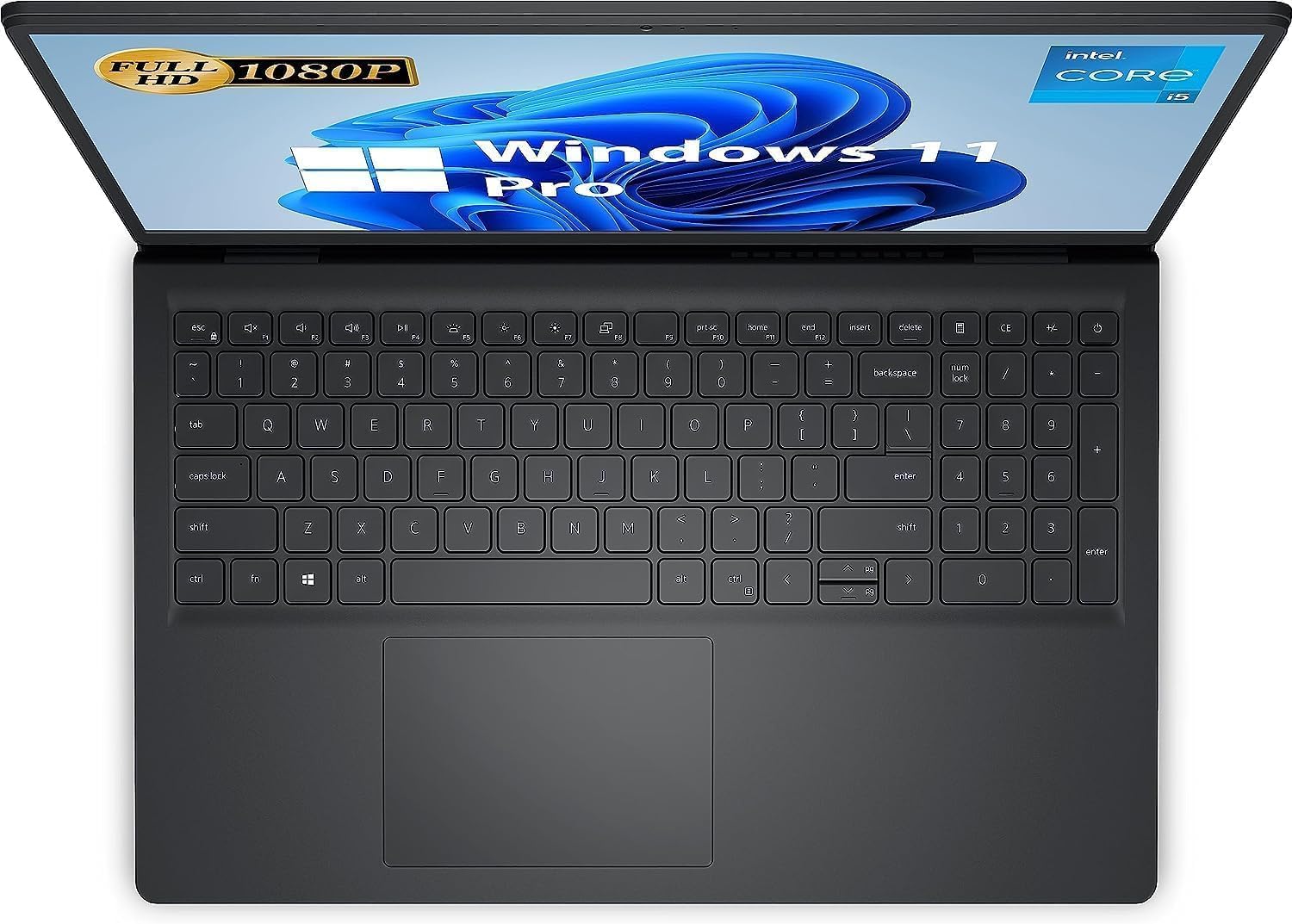 Dell 2023 Inspiron 15 Business Laptop, 15.6' 1920x1080 FHD, 12th Gen Intel i5-1235U 4.4 GHz,16G RAM, 512G SSD, Win 11 Pro, Webcam, Bluetooth, Carbon Black