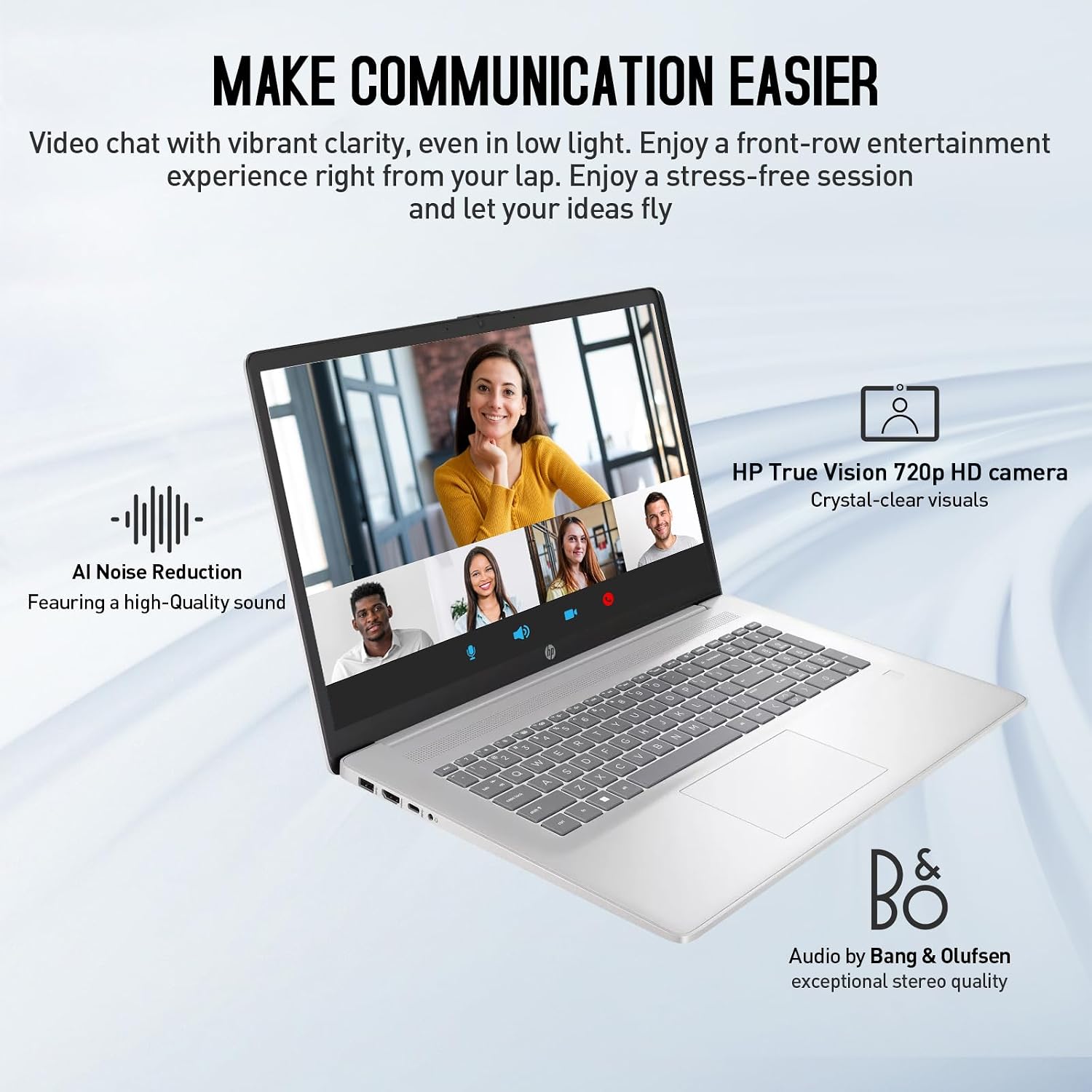 HP 17 Inch Laptop Touchscreen Computer, 17.3' HD+ Touch Screen Business Laptop PC, Intel Core i7, 64GB RAM 2TB SSD, Windows 11 Pro, Backlit 10-Key Fingerprint