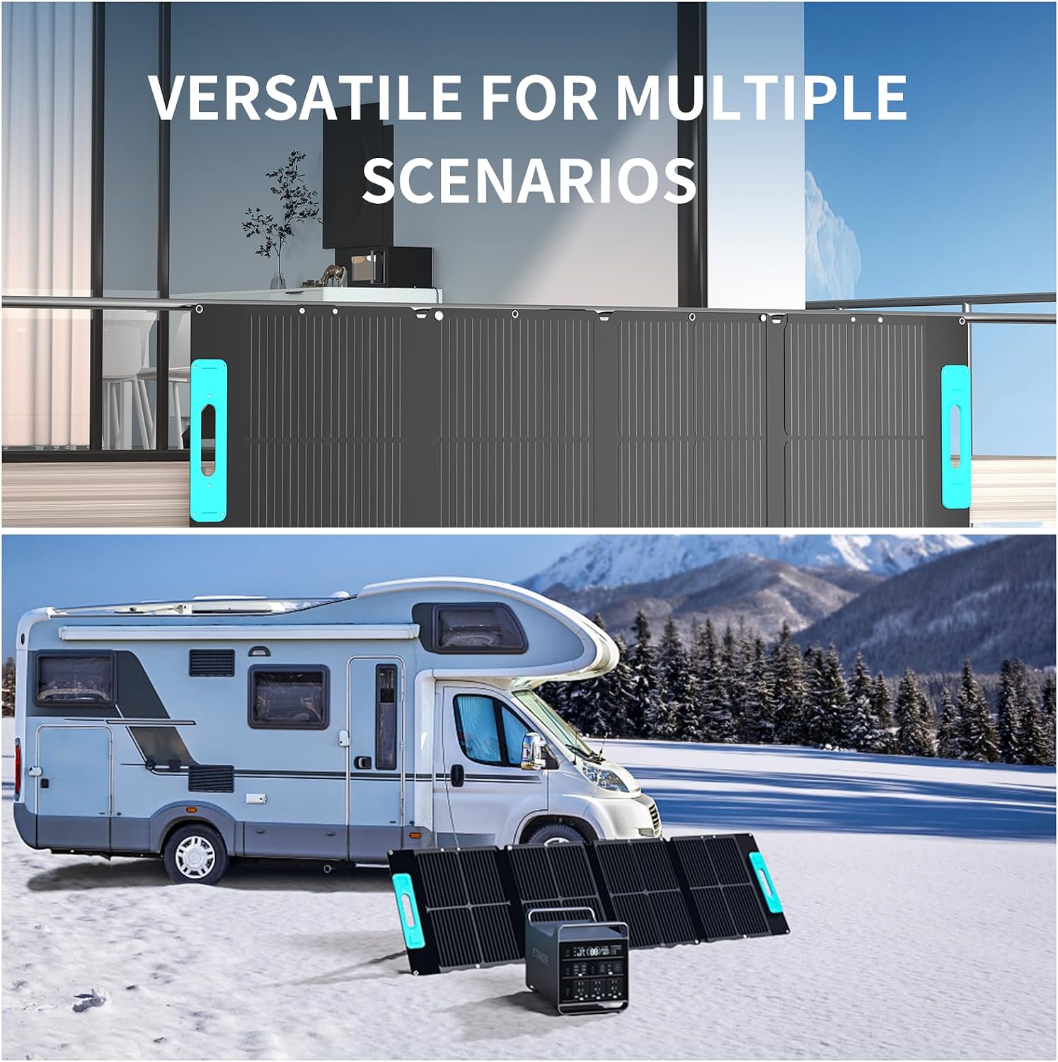 200W Portable Solar Panel, 200 Watt for Portable Power Station Solar Generation, Foldable Solar Charger with Carry Case,IP65 for Outdoor, RVs, Backyard etc