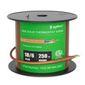 Syston 18/6 Thermostat Doorbell HVAC Heating Control Cable Wire, 100% Solid Copper Conductors CL3R/FT4/CMR Riser-Rated UL/ETL Listed, UV Resistant RoHS for Indoor/Outdoor Low Voltage Applications Use