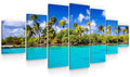 Startonight Huge Canvas Wall Art - Sunny Beach - Large Framed Set of 7 40' x 95'