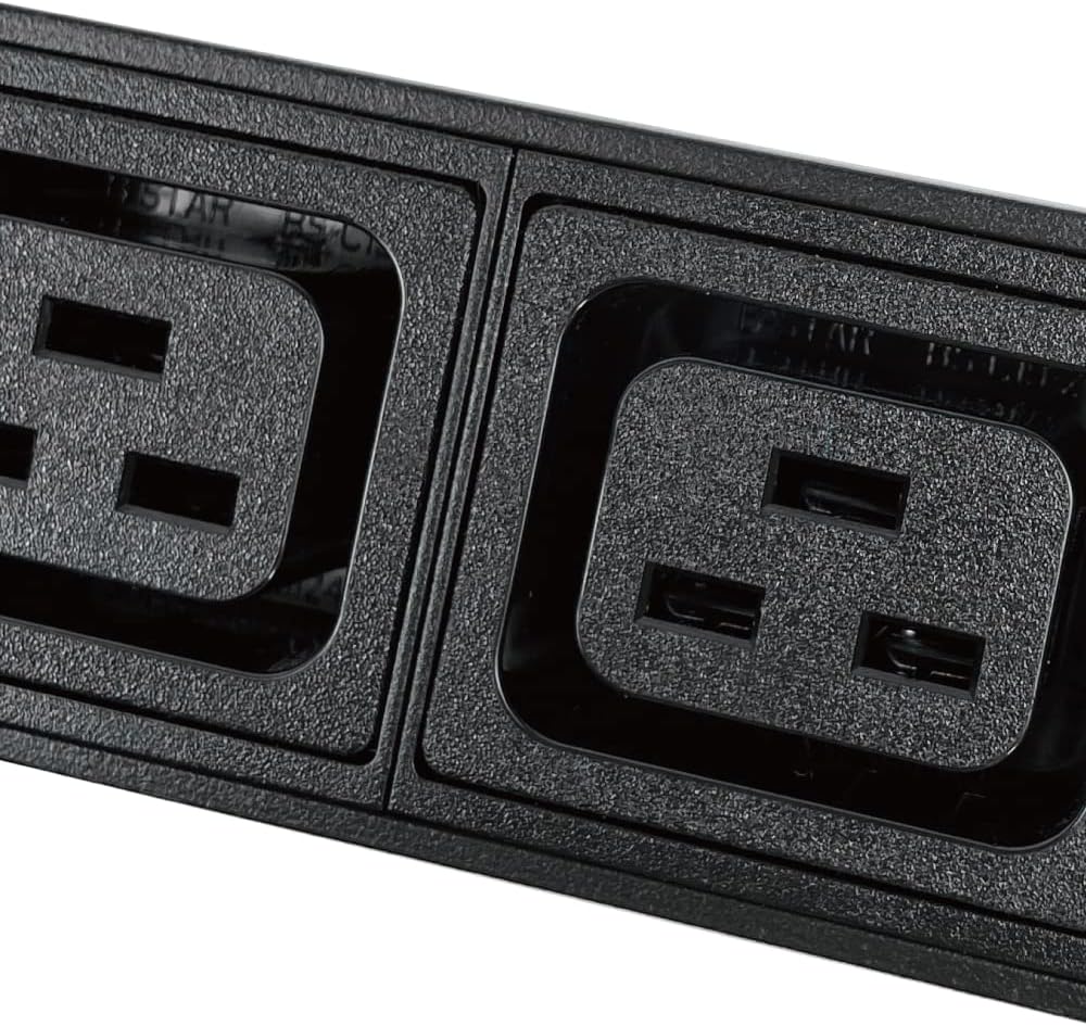 Metered-Breaker-Surge Protection PDU, 240V, L6-30P, 30A, 7200 watts, (4) C13 & (2) C19 Outlets, Crypto Mining, Data Centre PDU, Networking, Power Distribution Unit