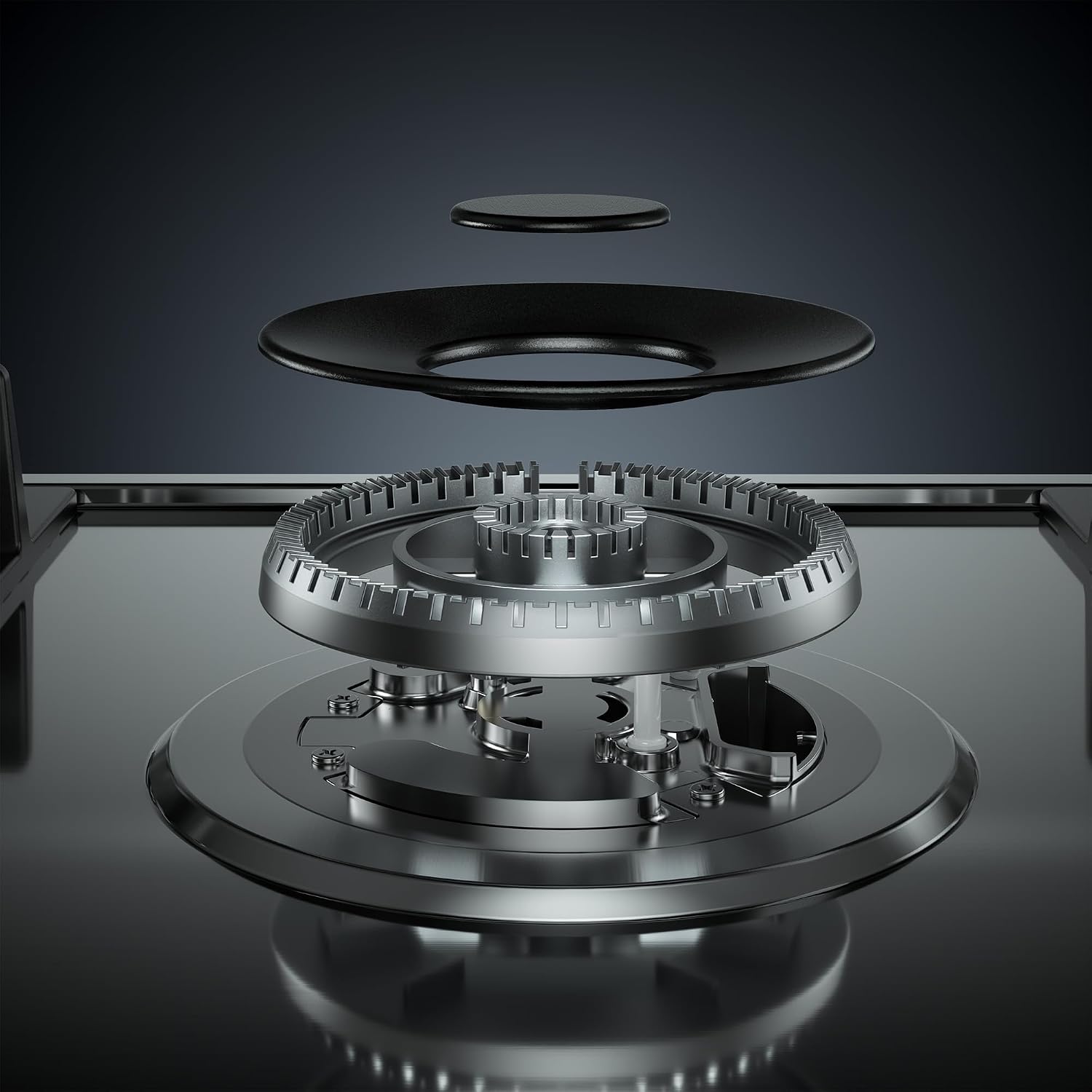 Empava 36 Inch Gas Cooktop with 5 Sealed SABAF Burners, Stainless Steel Built-in Stove Top, LPG/NG Convertible, Auto Electric Pulse Ignition, Flame Failure Protection