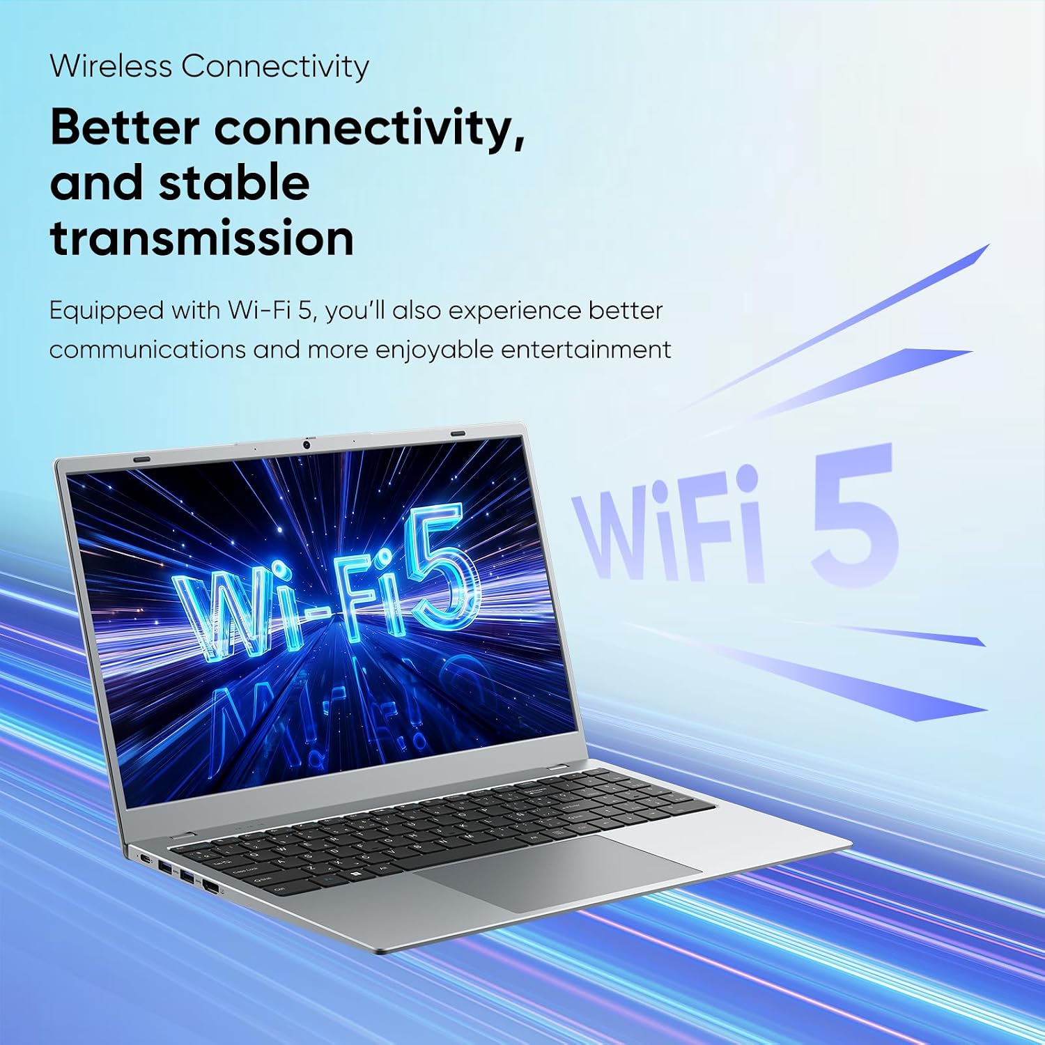 Laptop Computer, 16GB RAM 256GB SSD Laptops, 6500Y Processor (up to 3.4GHz), 15.6' FHD IPS Display, Laptop for Student and Business, WiFi 5, BT 5.0, Sliver