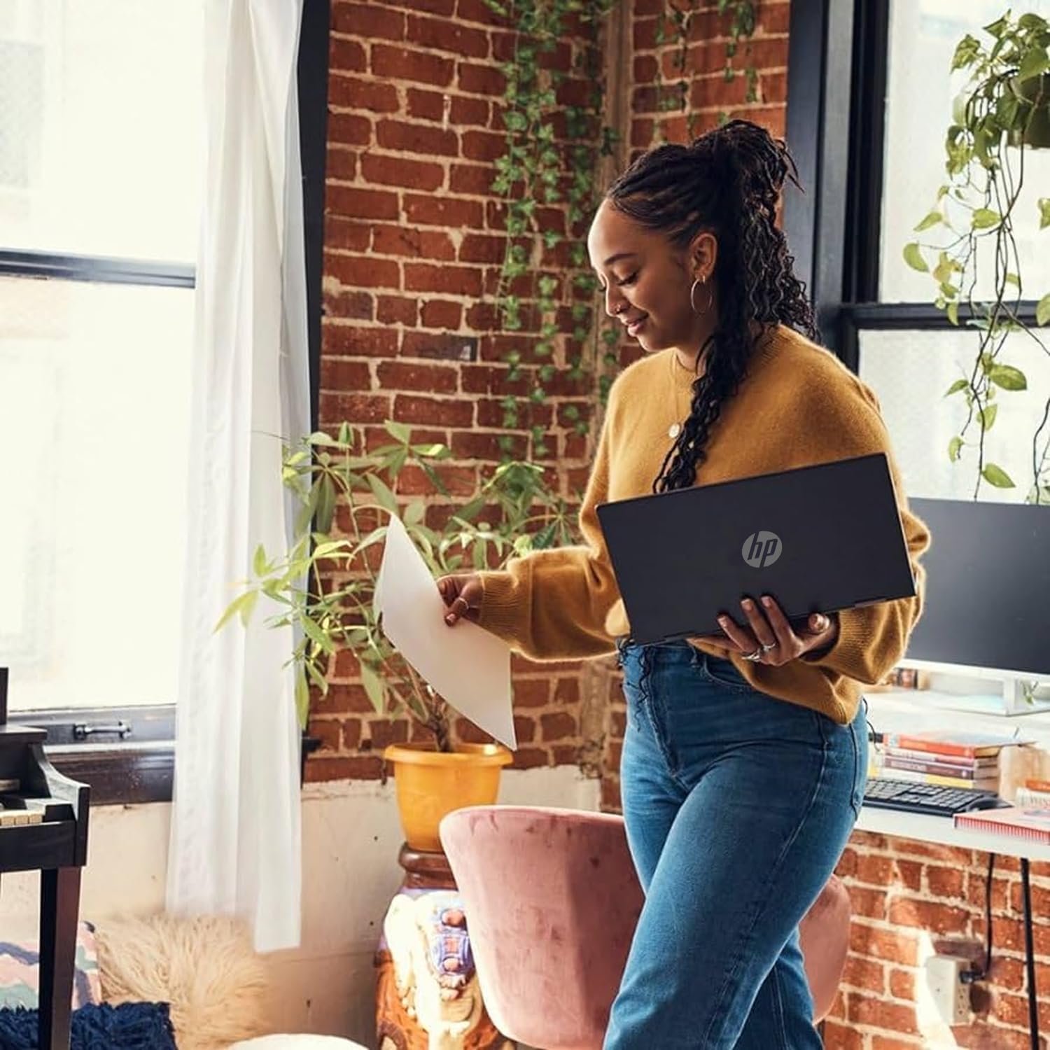 HP 15 Laptop(Include 1 Year Office 365), 16GB RAM, 256GB SSD, 15.6' FHD 1080p IPS Display, AMD Athlon Silver 3050U Processor, Ethernet Port RJ-45, SD Card Reader, Windows 11 Pro, WOWPC Recovery USB