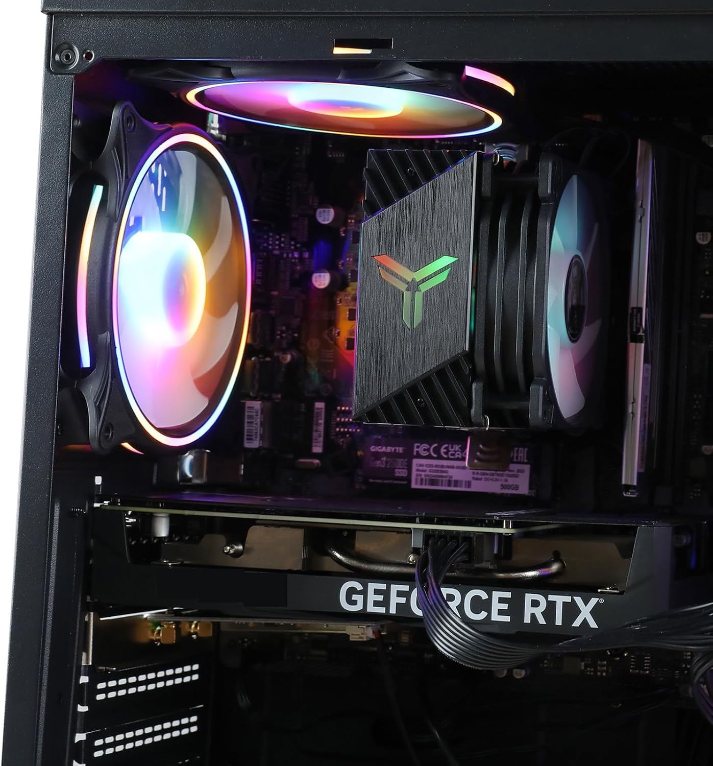MXZ Gaming Desktop PC Computer I5 9400F,RX580, B365,8GB DDR4, NVME 500G SSD, 5 RBG Fans, Windows 11 Pro Ready to use,I5 9400F| RX580