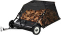 VEVOR 42 Inch Lawn Sweeper Tow Behind, 12 cu.ft. Large Pull Behind Grass Sweeper, Heavy Duty Leaf & Grass Collector with Dumping Rope Design, Adjustable Sweeping Height for Picking Up Debris & Grass