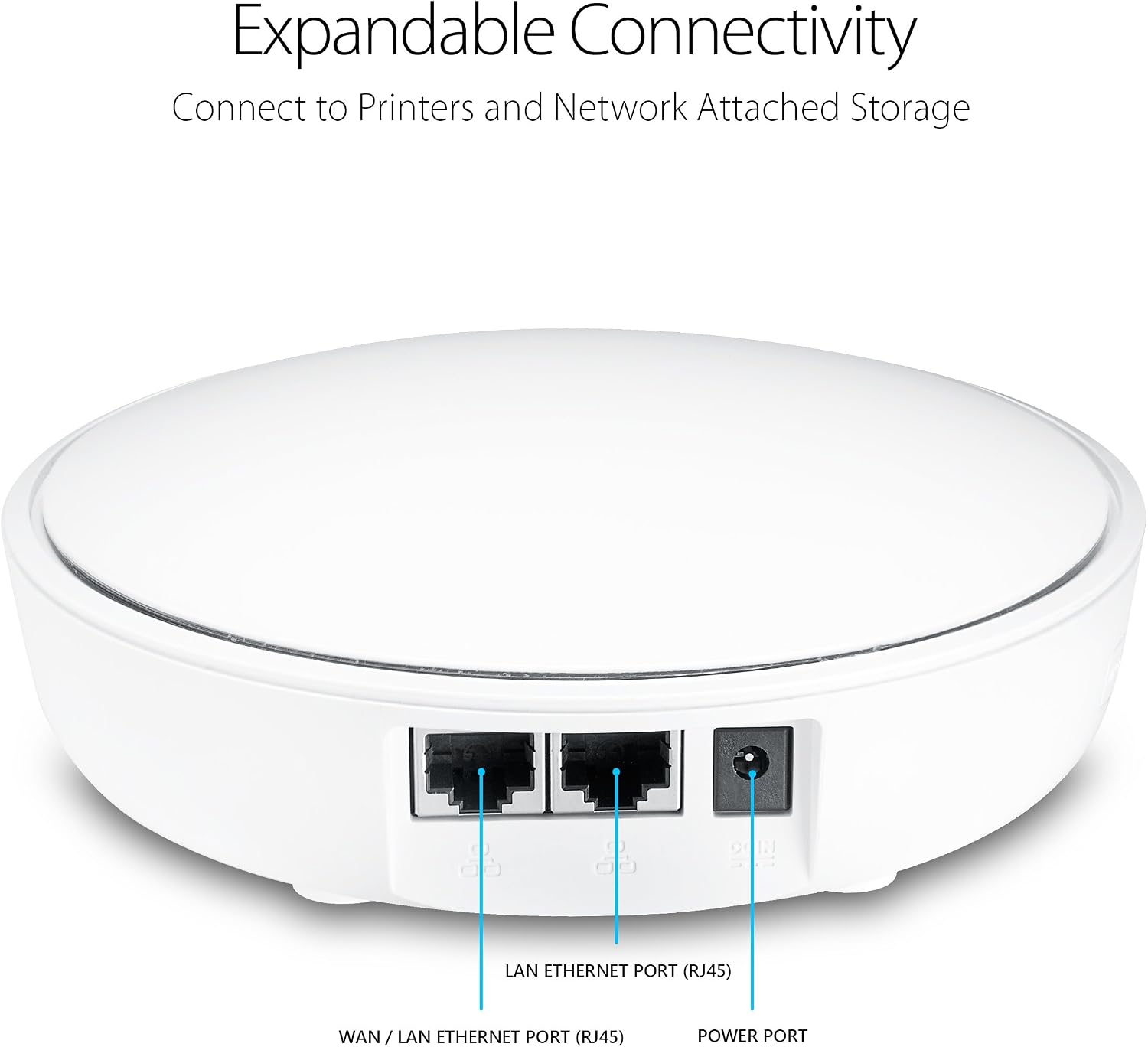 ASUS Lyra Home Wi-Fi System, Pack of 3 (up to 6,000sqft), Tri-Band Mesh Networking Wireless AC2200 Routers with AI Protection - MAP-AC2200