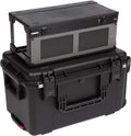 SKB iSeries 4U Shallow Fly Rack, Waterproof Polypropylene Hard Case with Durable Latches for Travel and Storage, Ideal for Musicians, 9 Inch, Black