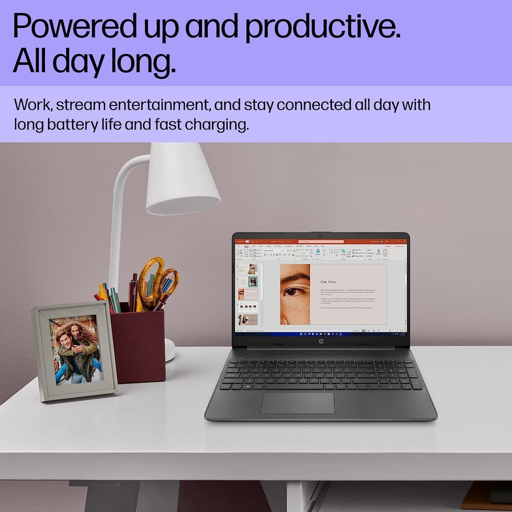 HP Essential Laptop, 15.6' FHD Display, Intel Core i3-1215U Processor, 16GB RAM, 1TB SSD, Webcam, Wi-Fi 6, HDMI, Windows 11 Home, KKE Accessories, Gray