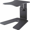 K&M Konig & Meyer 26774-000-56 Table Monitor/Speaker Stand | Solid Stable U Wide Level Base | Height Adjust | Secure Safety Pin | Non-Slip/Vibration Rubber Pads | Steel | German Made | Black