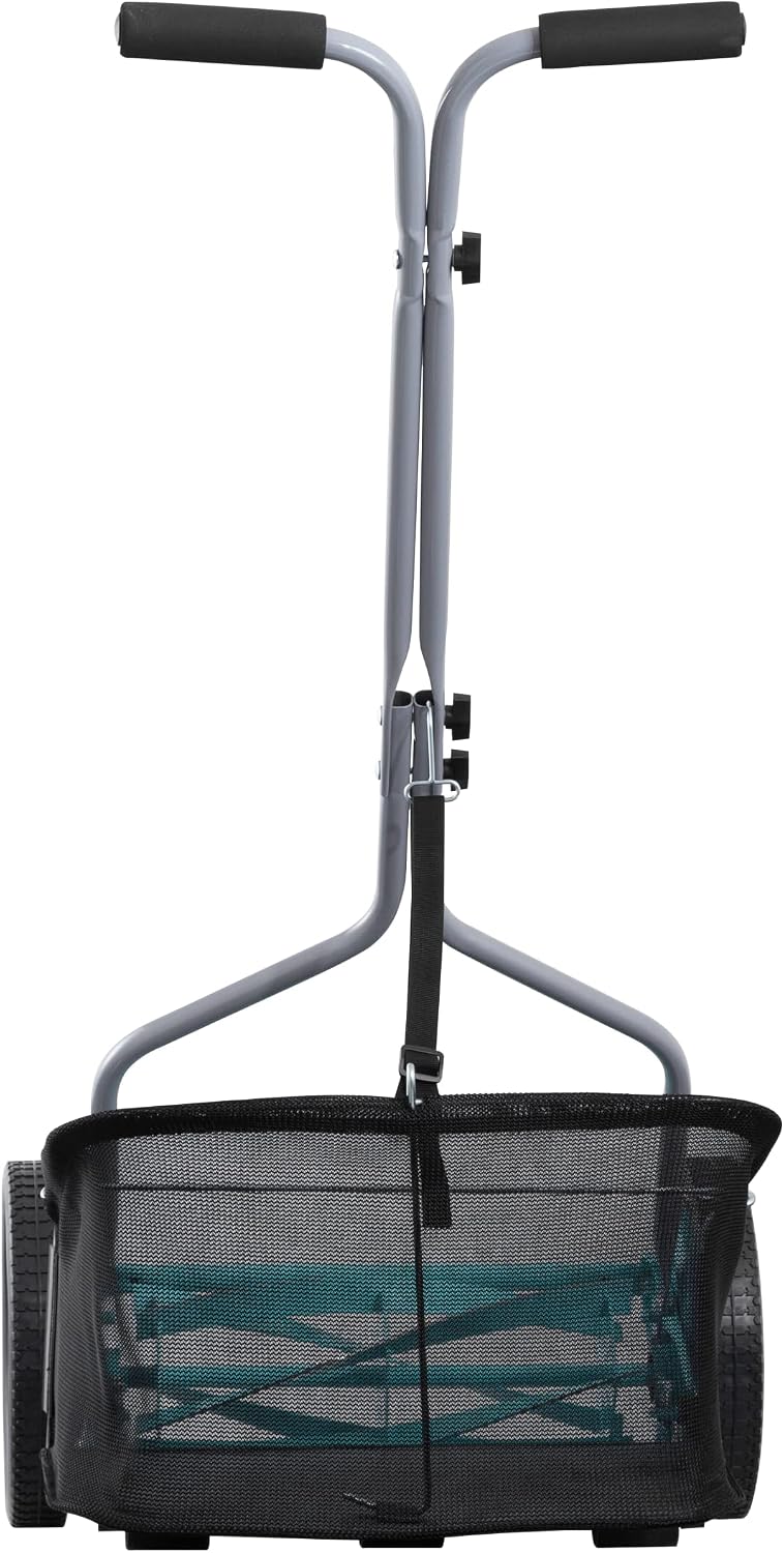 American Lawn Mower Company 1304-14GC 14-Inch 5-Blade Push Reel Lawn Mower with Grass Catcher, Mint
