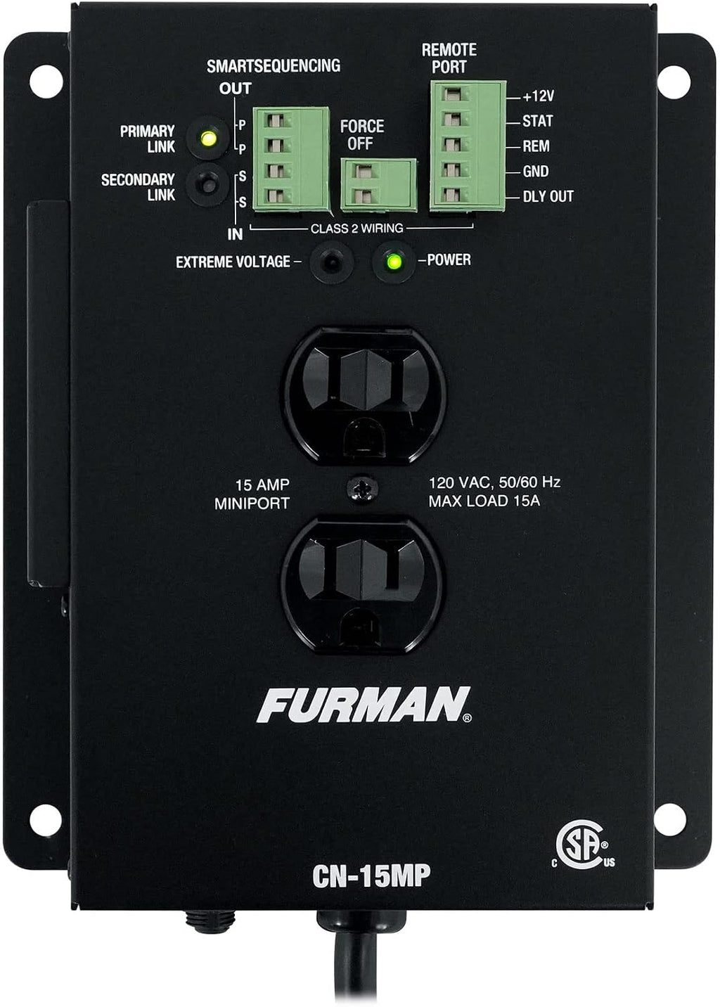 Furman Sound BlueBOLT CN-15MP 15A MiniPort Remote Duplex Smart Outlet