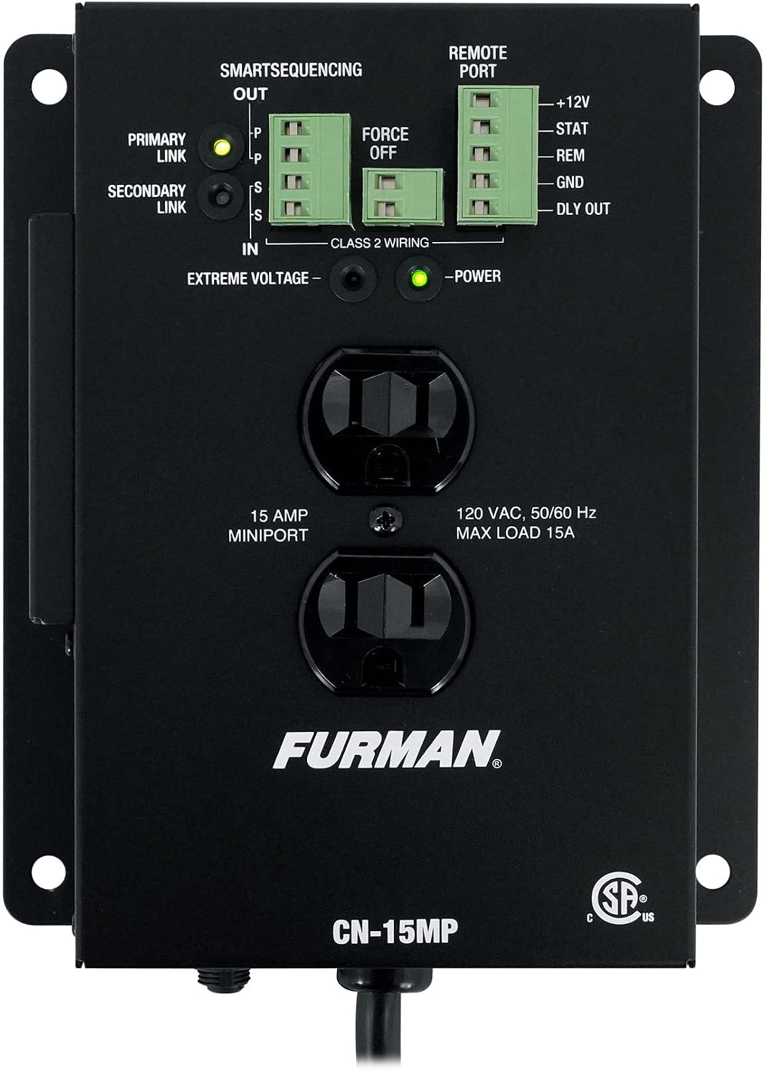 Furman Sound BlueBOLT CN-15MP 15A MiniPort Remote Duplex Smart Outlet
