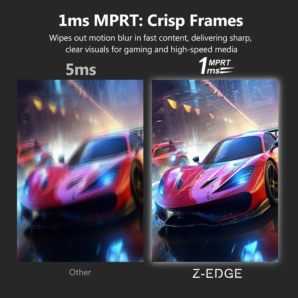 Z-Edge 27-inch 4K Gaming Monitor, 120Hz UHD 3840x2160 IPS Monitor, S274K 1ms MPRT Refresh Rate, 16.7M Colors, HDMI 2.0 x2 and DP 1.4 x 2