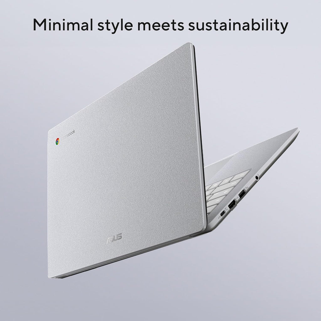 ASUS Chromebook CX1 Laptop (14' FHD Touchscreen, Intel Celeron, 8GB RAM, 256GB Storage (128GB eMMC+128GB SD Card)) Home & Student, Spill-Resistant, Military Grade, Wi-Fi, IST HUB, Chrome OS, CX1405CKA