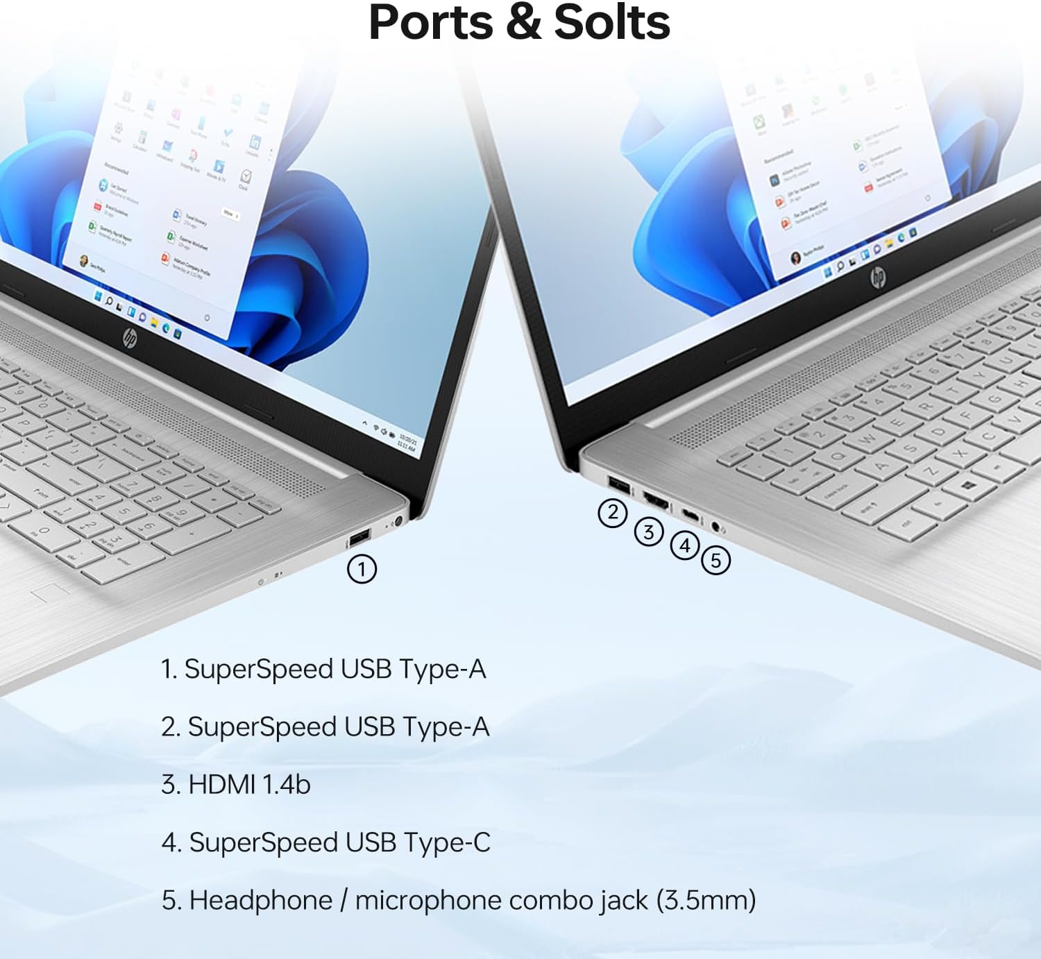 HP Essential 2026 Business Laptop, 17.3' Touchscreen, Intel Core i5-1334U Processor, 16GB RAM, 1TB SSD, Wi-Fi 6, W11 Pro, Webcam, Next gen AI, Backlit KB, Bundle with PCO Laptop Cooler