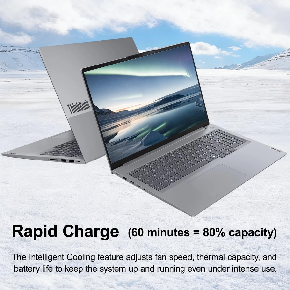 Lenovo ThinkBook 16 Gen 7 Business Laptop, 16' FHD+ Anti-Glare, AMD Ryzen 5 7533HS (> Intel i7-1255U), Fingerprint, Ethernet, IST Computer Customized 16GB/32GB/64GB DDR5, 512GB/1TB/2TB SSD, Win 11 Pro