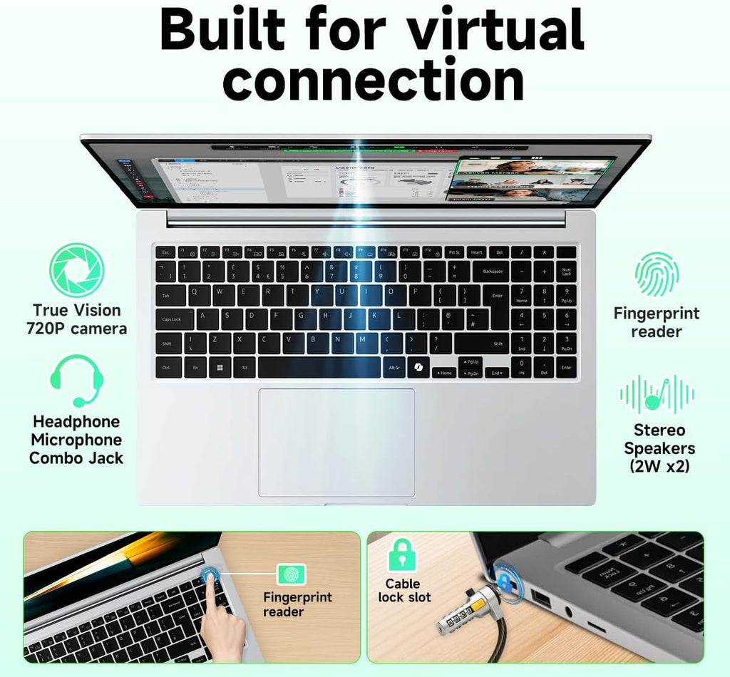 Samsung Galaxy Book4 Business Laptop - 15.6 FHD Display, Intel 10-Core 7 150U, 16GB RAM, 512GB SSD, Backlit Keyboard, Fingerprint, Copilot AI PC, Windows 11 Pro, w/Accessories