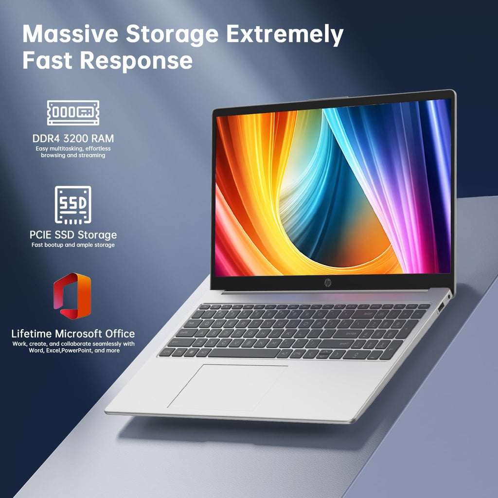 HP Laptop Computer, 15.6' Touchscreen Laptop for Business & Student,13th Gen Intel Processor (up to 4.50 GHz),16GB RAM,512GB SSD,Numeric Keypad,FP Reader,WiFi 6E,w/Accessory,Lifetime Office,Win 11 Pro