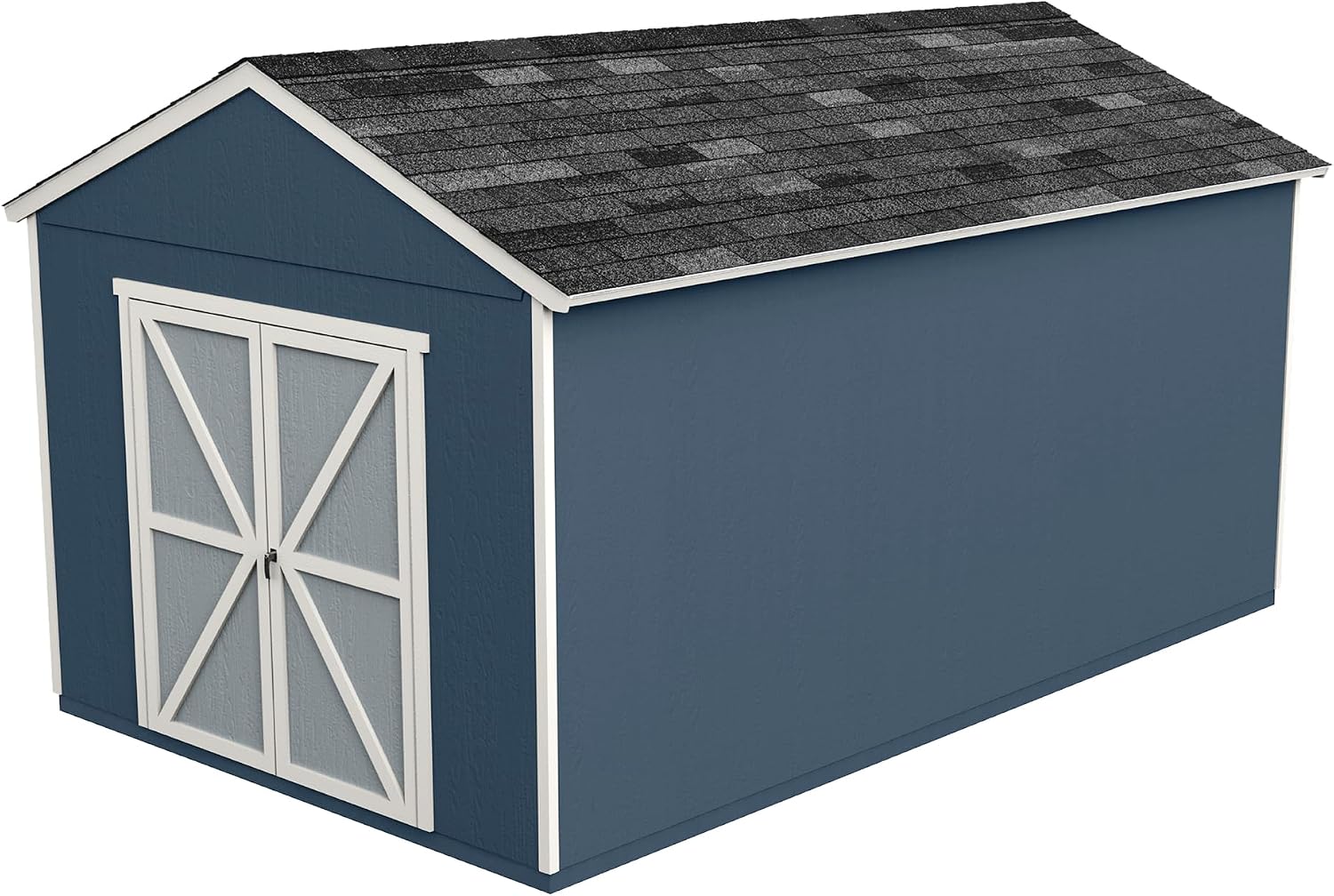 Handy Home Products Rookwood 10x16 Do-It-Yourself Wooden Storage Shed with Floor Kit- Does not Include Paint or Roofing Shingles
