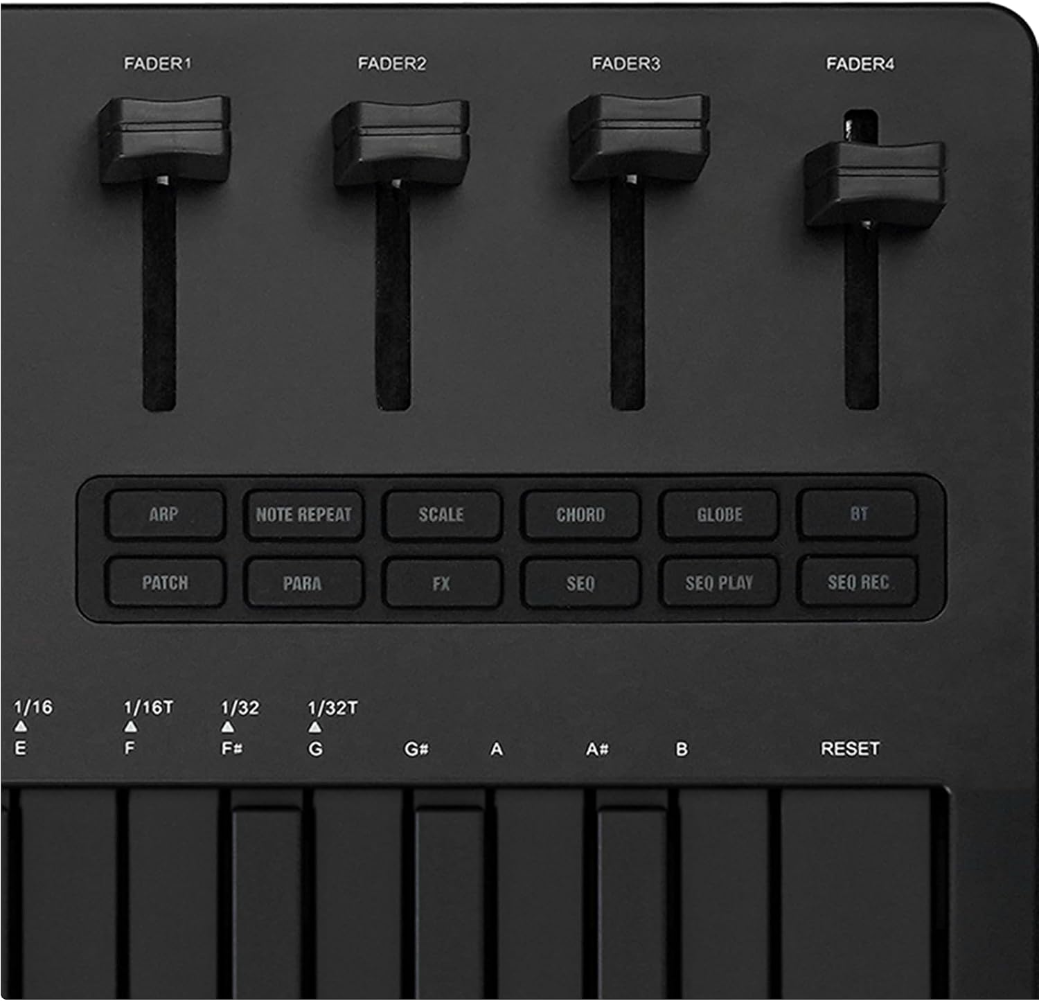 EROK 37 Keys MIDI Keyboard Controller with 3.5mm MIDI Output, 16 Backlit Drum Pads, 8 Knobs, DAW Integration & Arpeggiator, Music Production Equipment and Studio Controller (Dark)