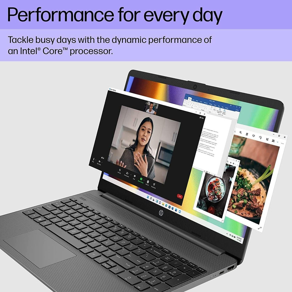 HP Essential Laptop, 15.6' FHD Display, Intel Core i3-1215U Processor, 16GB RAM, 1TB SSD, Webcam, Wi-Fi 6, HDMI, Windows 11 Home, KKE Accessories, Gray