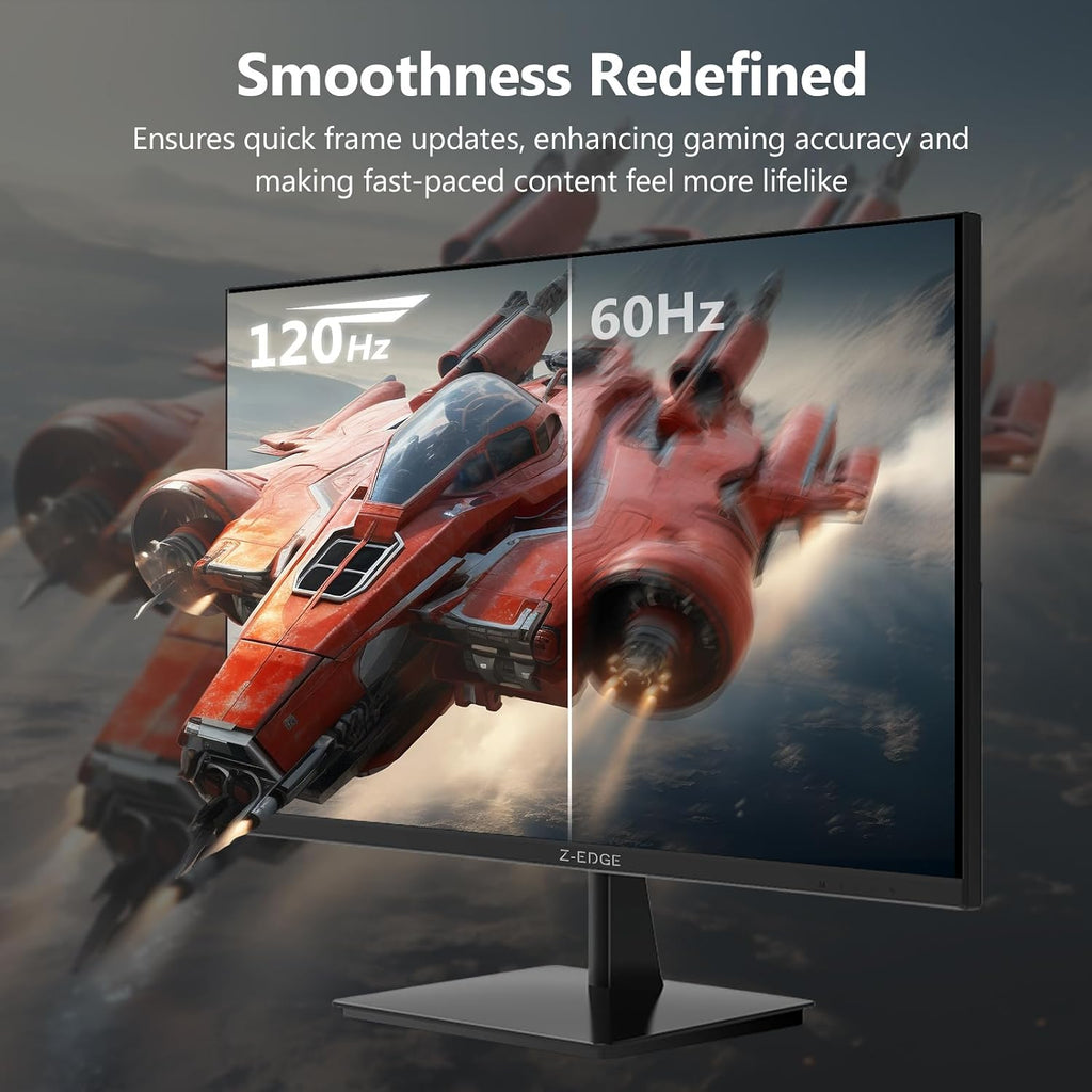 Z-Edge 27-inch 4K Gaming Monitor, 120Hz UHD 3840x2160 IPS Monitor, S274K 1ms MPRT Refresh Rate, 16.7M Colors, HDMI 2.0 x2 and DP 1.4 x 2