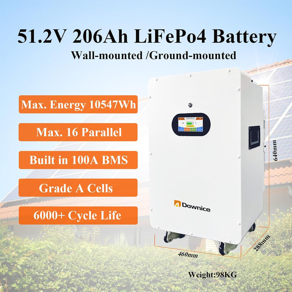 22000W Hybrid Solar System Complete Kit with 3Sets 12KW Solar Hybrid Inverter,6Sets 48V 206Ah 10KWh LiFePO4 Battery 40PCS Bificial 550W Solar Panels with MPPT Controller 120/240Vac