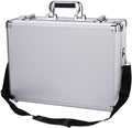 Portable Tool Box Tool Box Portable Storage Tool Box Aluminum Tool Storage Box Safe with Removable Compartment, Black Small Parts Box (Color : 1)