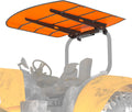 Orange Tractor Canopy for ROPS 53-3/8' x 53-3/8' – Sunshade Roof for Lawn Mowers, Heavy-Duty Mounting Brackets, Non-Fading High-Density Thermoplastic (Adds About 4' to Tractor Height)