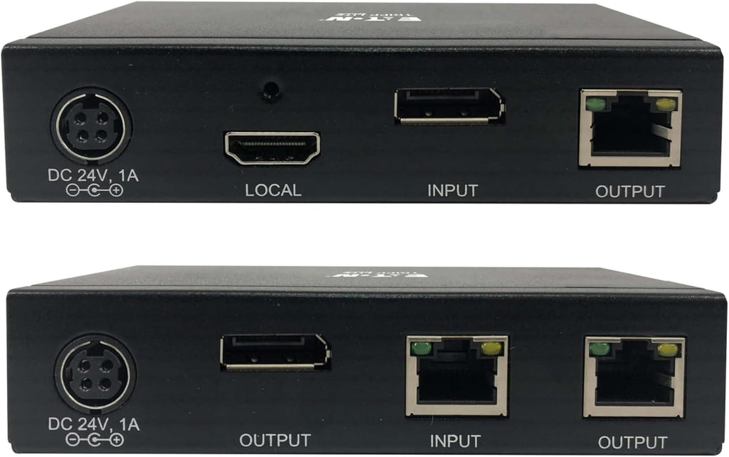 Eaton Tripp Lite Series DisplayPort Over Cat6 Ethernet Extender Kit, Up to 230 Feet / 70 Meters, 4K@60Hz Video, 4:4:4, Power Over Cable, TAA Compliant, 1-Year Warranty (B127A-111-BDTDA)