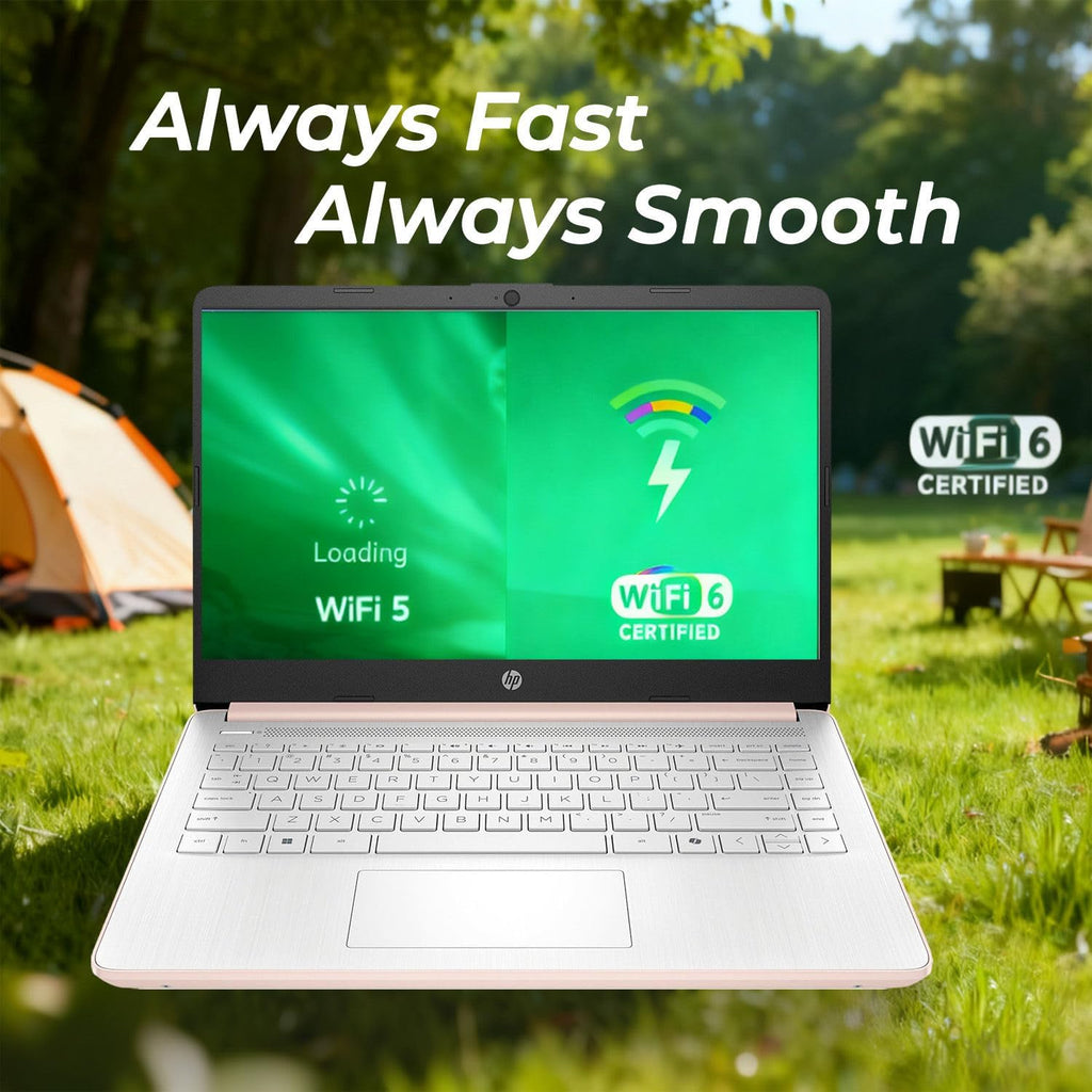 HP Essential Laptop with Office 365 - Copilot AI - Intel Core | Thin & Portable, Anti-Glare Display, 1TB OneDrive + 64GB SSD, Win11, 12hrs Battery, Fast, Smart, Home & Student Friendly