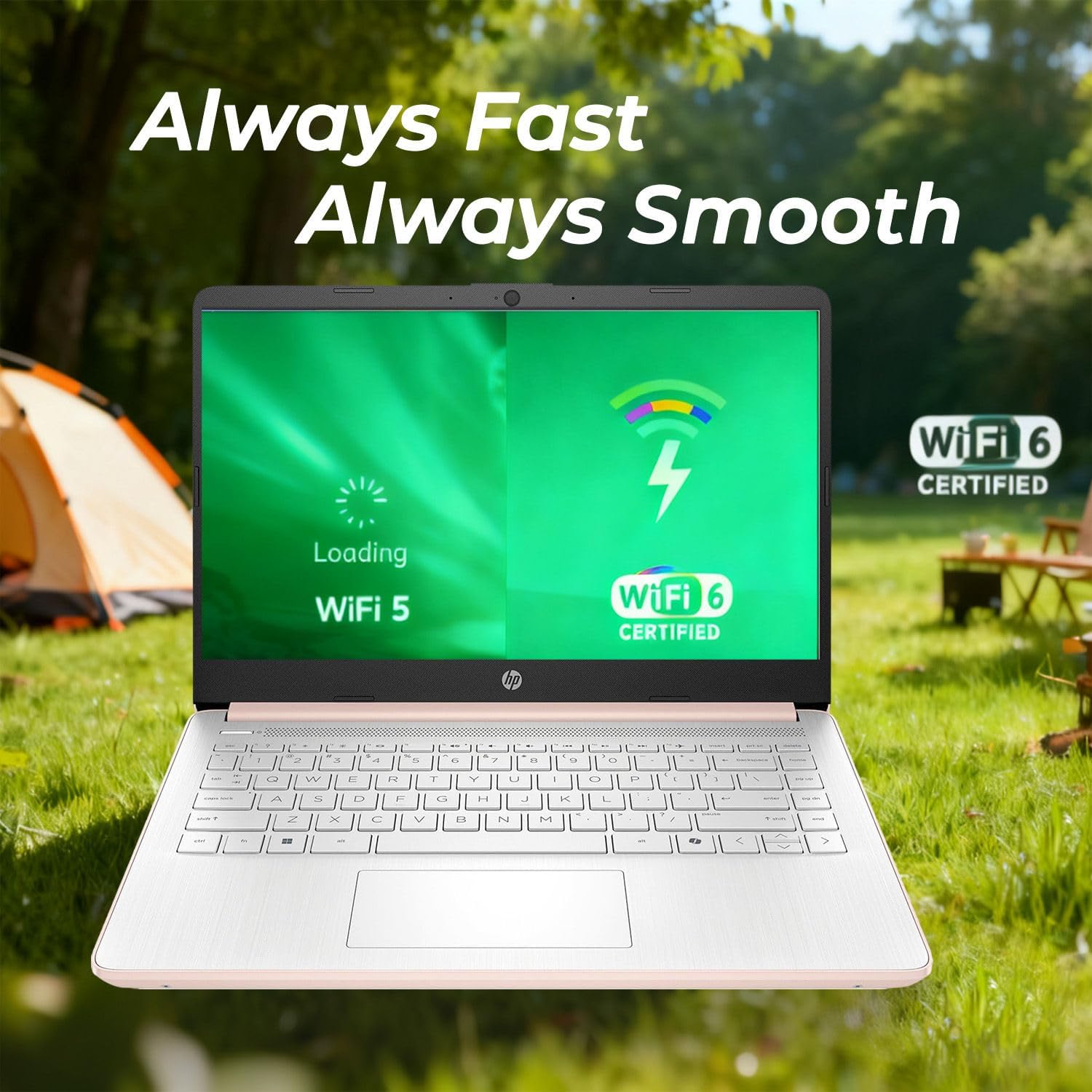 HP Essential Laptop with Office 365 - Copilot AI - Intel Core | Thin & Portable, Anti-Glare Display, 1TB OneDrive + 64GB SSD, Win11, 12hrs Battery, Fast, Smart, Home & Student Friendly