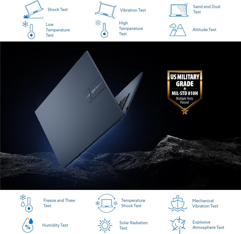 ASUS VivoBook Laptop | 40GB RAM | 2TB PCIe SSD Storage | 14' FHD Display | Intel 12th Generation 6 Core Processor | Bluetooth | HDMI | Thin & Light | Windows 11 | w/WOWPC Recovery USB