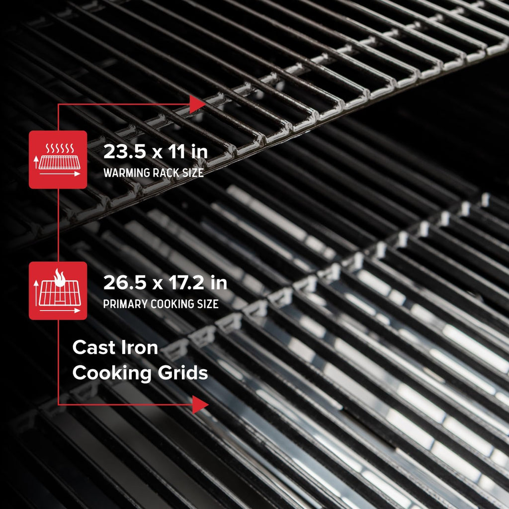 Neevo 44,000 BTU Liquid Propane Gas Grill with Built-in Air Fryer – 714.3 sq. in. Cooking Area, Smart Outdoor BBQ with Cast Iron Grates, App Connectivity & Electronic Controls, Model 720-1055