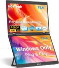 HotYeah Triple Laptop Screen Extender, 15.6' 1080P FHD IPS Folding Stacked Portable Dual Monitor, USB-C Travel Extended Computer Display w/VESA, 180° Rotation, Plug & Play (Windows Only)