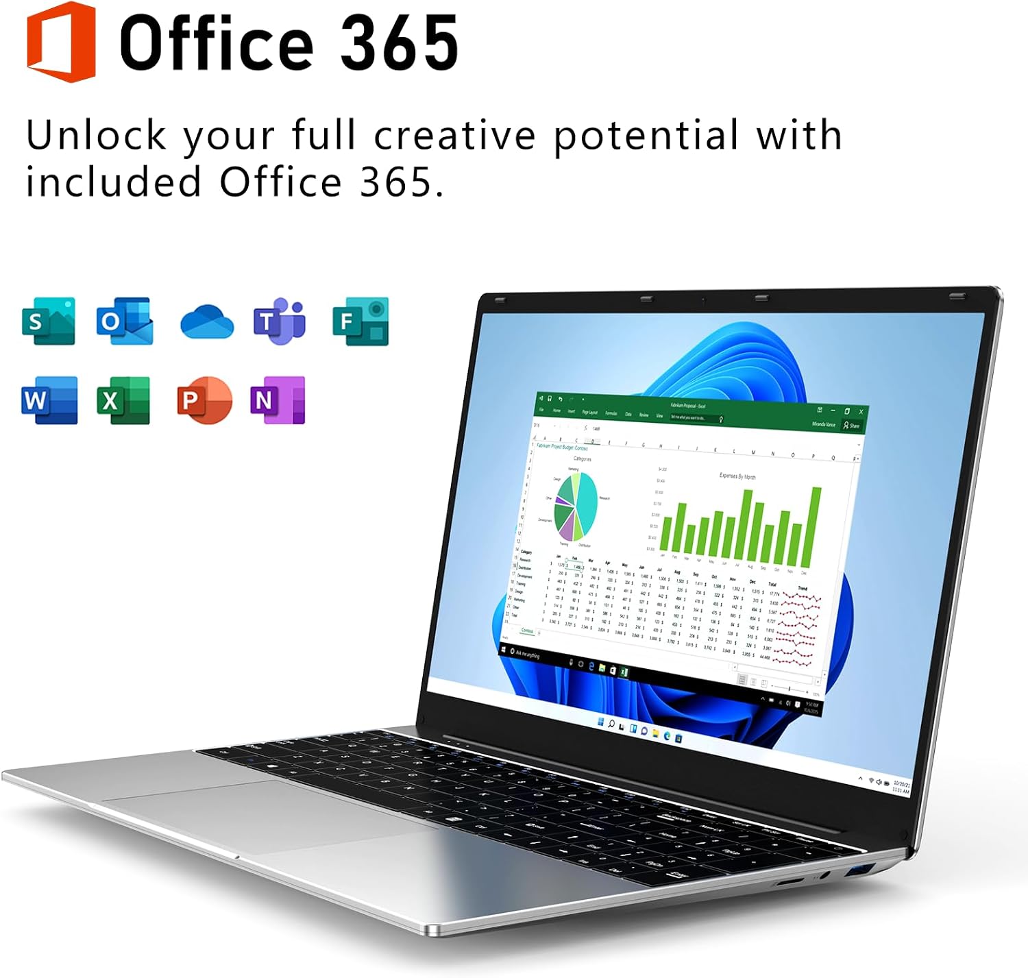 Gaming Laptop Computer, 17.3 Inch Lap Top PC Windows 11 Pro 2026, N150 (Up to 3.6GHz), 16GB RAM 1TB SSD, Integrated Graphics (1GHz), 1920x1080 Display, 46.2Wh, WiFi 5 /BT4.2, Backlit Keyboard