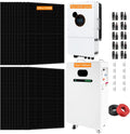 12KW 20KWH Hybrid Solar Power System Complete Kit 22PCS*550W Solar Panel (12KW) + 1Sets*48V 12KW Hybrid Inverter Split Phase Inverter+ 1Sets*51.2V 406Ah 20kwh LiFePO4 Home Lithium Battery