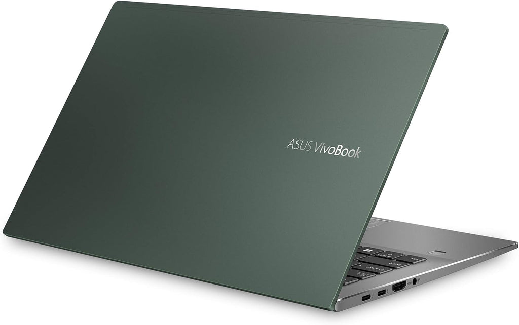 ASUS VivoBook S14 S435 Laptop, 14' FHD Display, Intel Evo Platform, i7-1165G7 CPU, 8GB RAM, 512GB PCIe SSD, Windows 11 Home, AI Noise-Cancellation, Deep Green, S435EA-DH71-GR