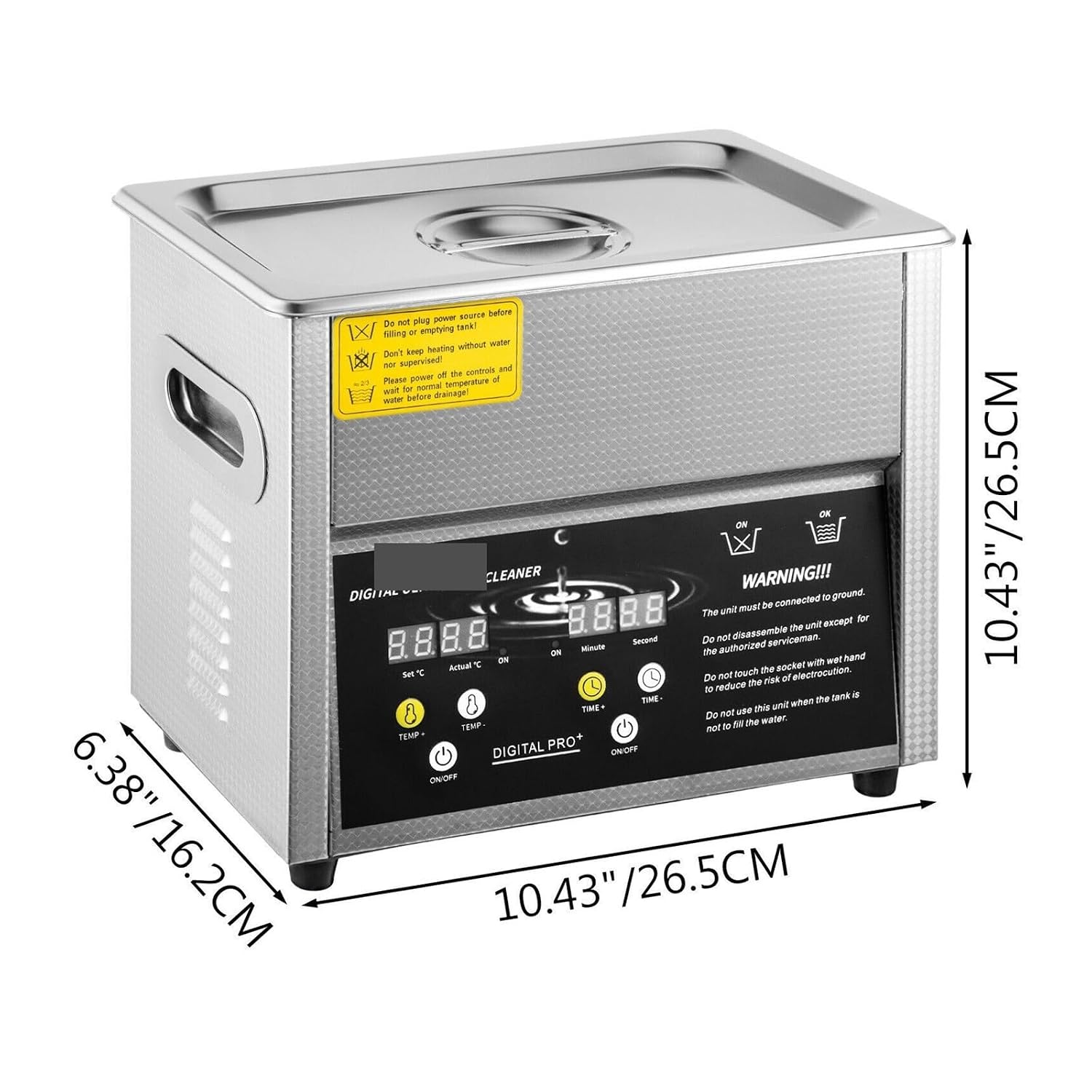 Ultrasonic Cleaners, 3L 6L 10L Ultra Cleaner W/Degassing Function Portable Washing Machine Ultrasound Bath Diswasher Home Appliance(3L)